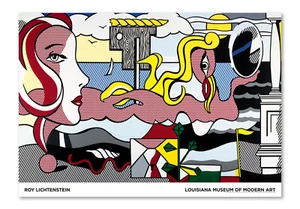 Roy Lichtenstein Figures In Landscape, Museum poster. - Picture 1 of 1