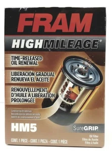 FRAM HM5 High Mileage SureGRIP Oil Filter - Picture 1 of 6