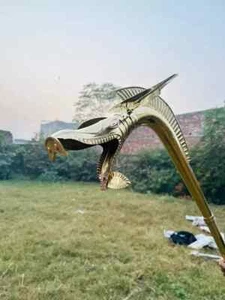 Trompeta medieval Tintignac Carnyx Deskford jugable hecha a mano cuerno celta guerra - Imagen 1 de 5