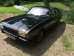 FORD CAPRI II 1600 S BLACK 1975 RARE JPS, MIDNIGHT SPECIAL, VERY RARE CAR. - Picture 1 of 12