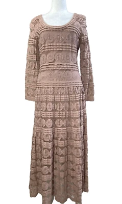 Vestido Sundance Mujer Mediano Rosa Maxi Encaje Romántico Cottagecore Western Boho Foto 1 de 4