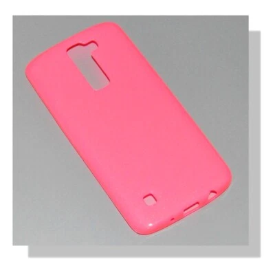 Custodia Silicone Back Case Fluo Cover Glitter Ultra Sottile Lg K7 Lte Fucsia - Immagine 1 di 4