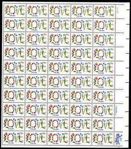 Scott #1951 Love Flowers Sheet of 50 Stamps - MNH - Picture 1 of 1