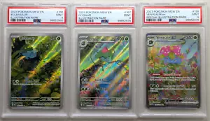PSA 9 LOT: Bulbasaur + Ivysaur + Venusaur Ex SIR, 3x Graded MINT Pokemon Cards - Picture 1 of 8
