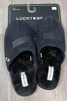 Zapatillas para hombre Lucky Brand con espuma viscoelástica sin cordones talla pequeña (7-8) negras nuevas Foto 1 de 4