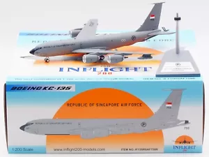INFLIGHT 1:200 Singapore Air Force Boeing KC-135R Diecast Aircraft Jet Model 750 - Picture 1 of 14