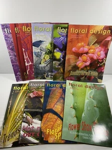 Floral Design Magazines x 10 2008 - 2010 flower arranging inspiring books VGC - Picture 1 of 5