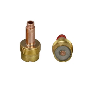 TIG Gas Lens Collet Bodies Large Diameter 45V204 Fit SR WP 17 18 26 Torch 2pk - Picture 1 of 2