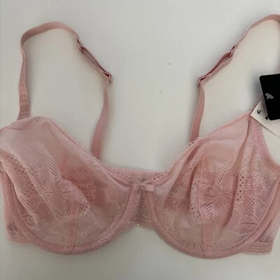 apt 9 Bra 34D Light Pink Lace Unlined Semi Demi Underwire NWT - Image 1 of 4