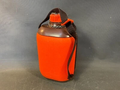 Ancienne gourde en plastique orange Style Made in Italy by Quattro elle Urgnano - Photo 1/4