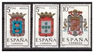 SPAGNA 1965 - STEMMI DECIMA EMISSIONE - SERIE NUOVA ** MNH - Foto 1 di 1