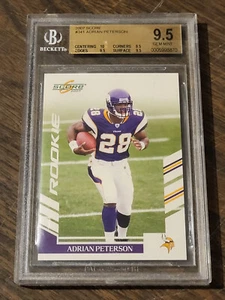 2007 Score #341 Adrian Peterson (Rookie Card) - Graded BGS 9.5 #0005998870 - Bild 1 von 5