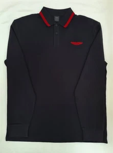 Polo Hackett Aston Martin Racing Mangas Largas Negro Talla XL - Imagen 1 de 5