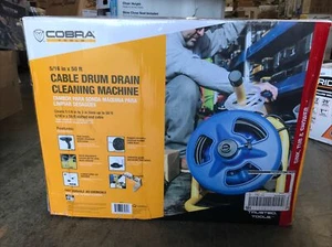 Cobra 5/16 in. x 50 ft. Cable Drum Drain Cleaning Machine - BC260C - Picture 1 of 6