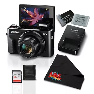 Canon PowerShot G7 X Mark II w/Accessories Bundle - Digital Camera w/1 Inch CMOS - Picture 1 of 6
