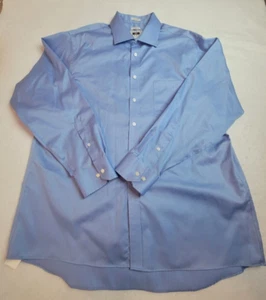 Joseph Abbound Regular Fit Langarm Hemd Knopfleiste - 17 34/35 - Blau - Bild 1 von 10