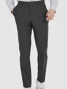 $175 Bar III Men's Gray Wool Solid Slim Fit Suit Dress Trousers Pants 29W 24L - Picture 1 of 2