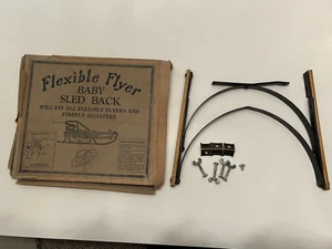 Raro Antiguo Flexible Volante Bebé Trineo Trasero Con Caja - S.L.A. & Co. Inc. Phila PA - Imagen 1 de 20