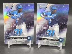 (2) 2019 Bowman Chrome STAT TRACKER - Seuly Matias - STSM - Royals - Picture 1 of 2