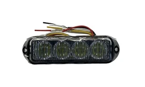 4 LED Lighthead Modul, weiße LED, schwarzer Flansch 18 Blitzmuster LED-580-03 - Bild 1 von 7