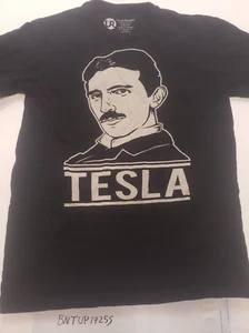 UnderRepped Nikola Tesla Black T-Shirt Size Small - Picture 1 of 2