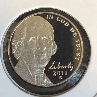 2011-S JEFFERSON NICKEL PROOF * DIRECT FROM SET * GUARANTEED GEM #M1 - Image 1 of 2