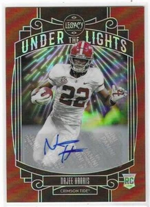 Najee Harris 2021 PANINI LEGACY NFL ROOKIE AUTOGRAPH CARD #UL-NH RC AUTO red /50 - Picture 1 of 2