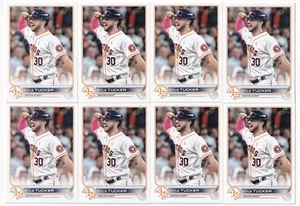 (8) LOTTO CARTE BASE KYLE TUCKER 2022 TOPPS SERIE 1 #319 HOUSTON ASTROS - Foto 1 di 1
