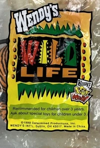 Tiger 1999 Wild Life Wendy's Kinder Mahlzeit Plüschtier Spielzeug Neu im Paket - Bild 1 von 3