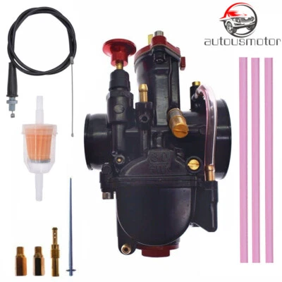 30mm PWK Carburetor & Throttle Cable For 2 T or 4 T 180cc to 300cc Engine ATV - Image 1 of 4