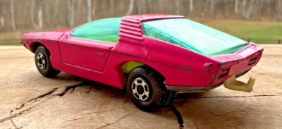 Caja de fósforos Lesney Hecha en Inglaterra 1-75 Superrápida ~ Nº 40 Vauxhall Guildsman ~ Rosa Foto 1 de 4