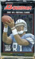 2007 Bowman NFL Factory Sealed Hobby Pack possible Calvin Johnson RC Peterson RC