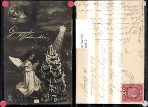 60619, fotomontaje Navidad niña ángel canta árbol de Navidad árbol de Navidad S - Imagen 1 de 1