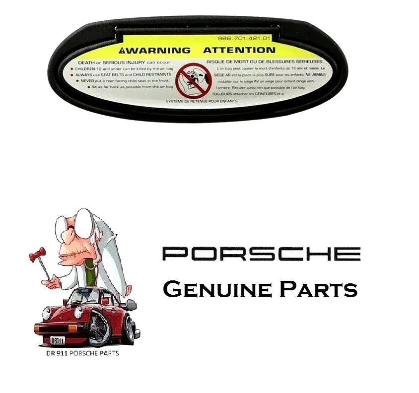 Conjunto de espejo retrovisor parasol original Porsche 986 Boxster repuesto 1997-2004 Foto 1 de 1