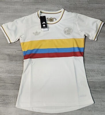 Camiseta Colombia Retro 100 Aniversario Talla M (Calce Ajustado) PARA MUJER Foto 1 de 2