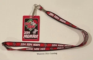 Cincinnati Reds Heads Kids Club 2014 Member Lanyard USED - Picture 1 of 4