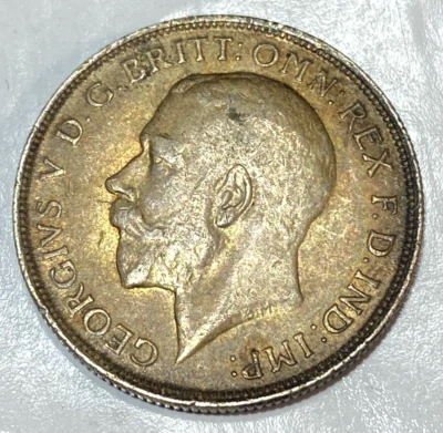 1918 Great Britain Florin Super Original Nicely Toned Choice AU KM-817 CHRC - Image 1 of 2