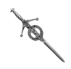 Cameron Clan Crest Pewter Sword Kilt Pin - Picture 1 of 1