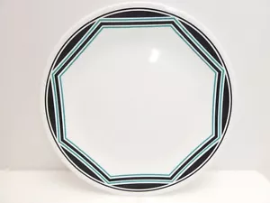 CORELLE, "ANGLES" schwarz & aqua, 10,25" Essteller, ersetzen oder hinzufügen! - Bild 1 von 5
