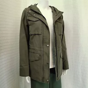 Chaqueta de Campo Levi's Peso Medio Militar Utilidad Oliva Verde Ejército Para Mujer S - Imagen 1 de 20