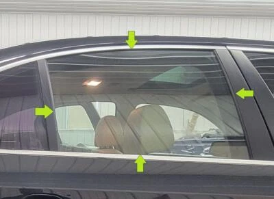 BMW 535I 2008-2010 pasajero derecho puerta trasera cristal ventana Foto 1 de 4