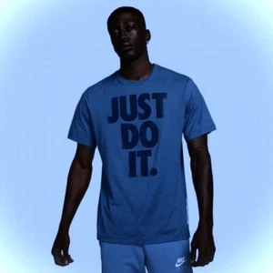 "Ropa deportiva para hombre Nike ""Just Do It""." Camiseta, azul, grande - Imagen 1 de 1