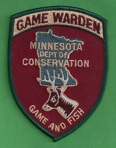 MINNESOTA CONSERVATION GAME WARDEN SHOULDER PATCH - Picture 1 of 1