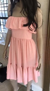 Claudie Pierlot Pfirsich Korallenkleid 10 - Bild 1 von 4