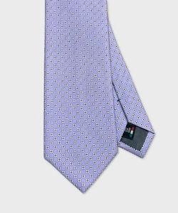Galise cravatta tre pieghe in seta, lilla CRAV3PS.FL - Foto 1 di 2