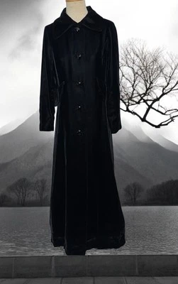 Abrigo Candi Wrap Talla 14 Vintage Terciopelo Maxi Ópera Bruja Gótica Hecho en Unión Años 70’s Antiguo Foto 1 de 4