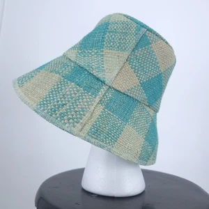 Sombrero Artesano Mujer Cebú Empacable Turquesa Talla Mediana Verano Vacaciones Tropical - Imagen 1 de 12