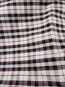 Silk Plaid Fabric. 4 3/8 Yds X 45" W - Picture 1 of 3