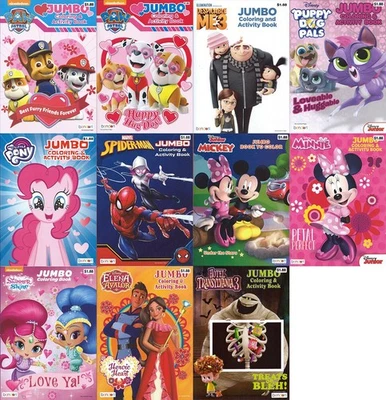 Lot of 11 Coloring Books - Disney Mickey Spiderman for Children Boy Girl Kids — 第 1/4 张图片
