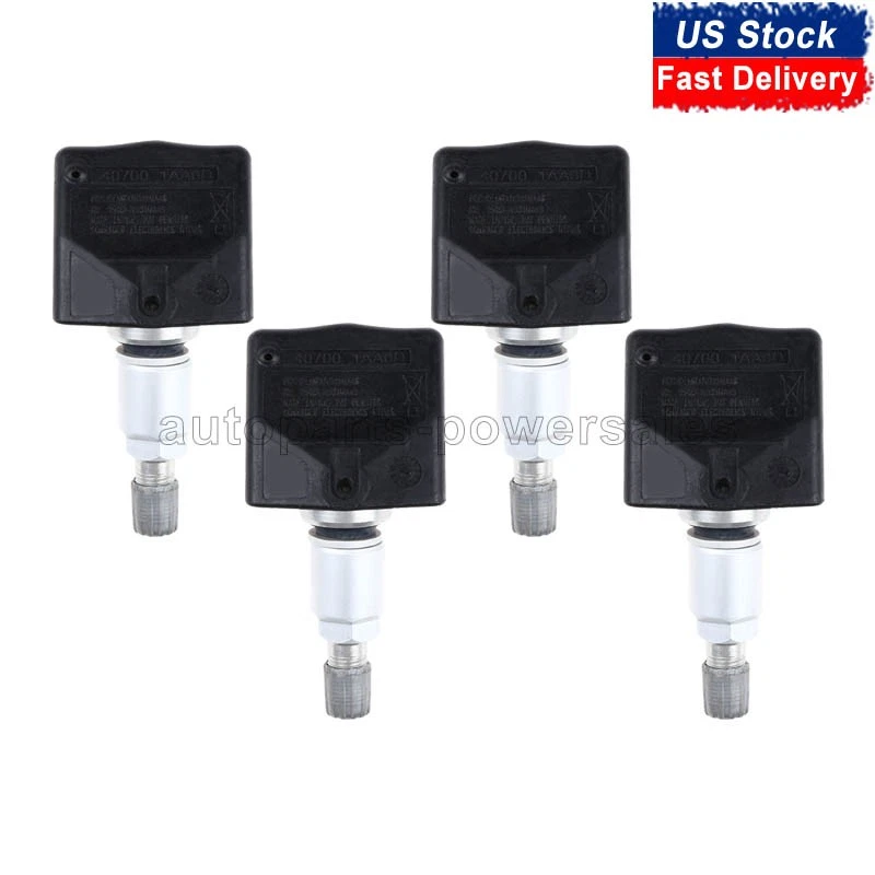 Sensor de presión de neumáticos 4 piezas TPMS 40700-1AA0C para Nissan Titan Murano Pathfinder Foto 1 de 4